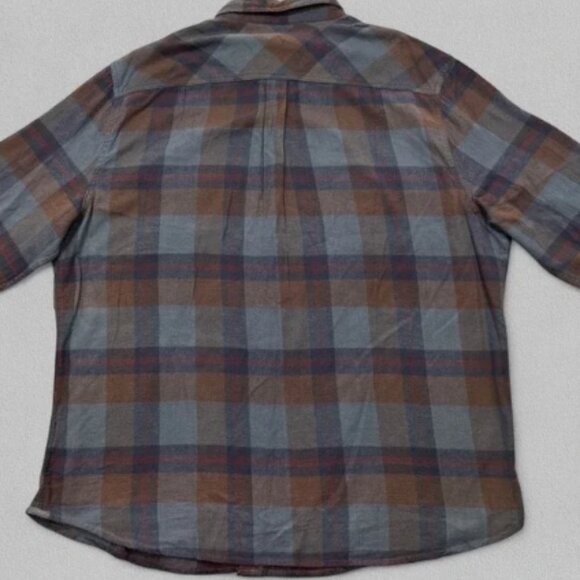Carbon 2 Cobalt Men's Flannel Shirt Size 2XL Plaid Button Up Outdoor Cabincore - Picture 5 of 9